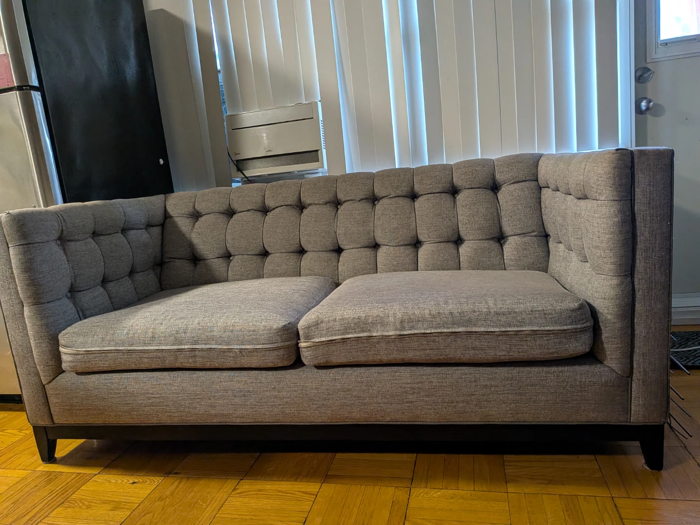 Grey Tufted Sofa