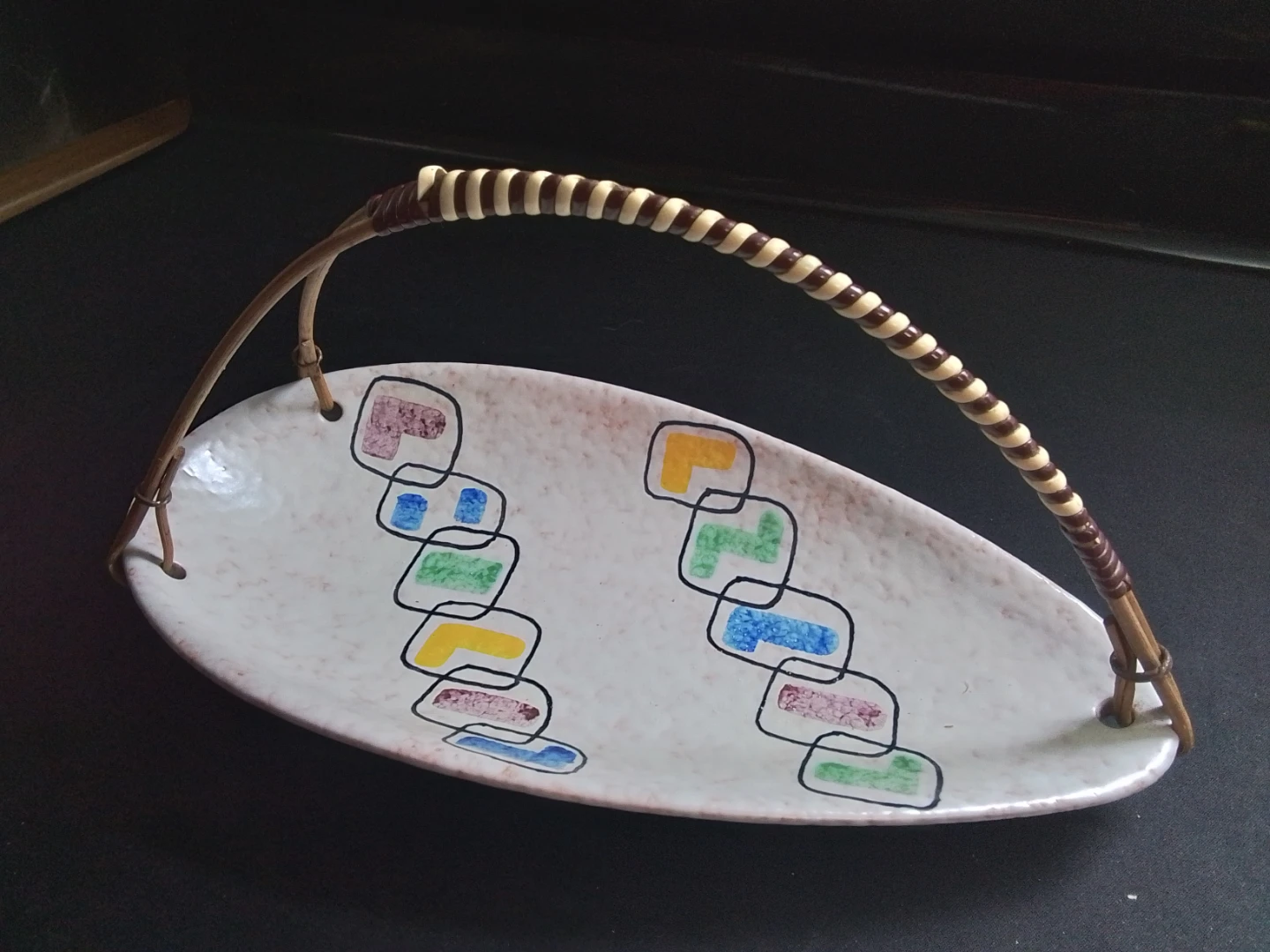 Steuler Keramik MCM "Picasso" Style Ceramic Basket