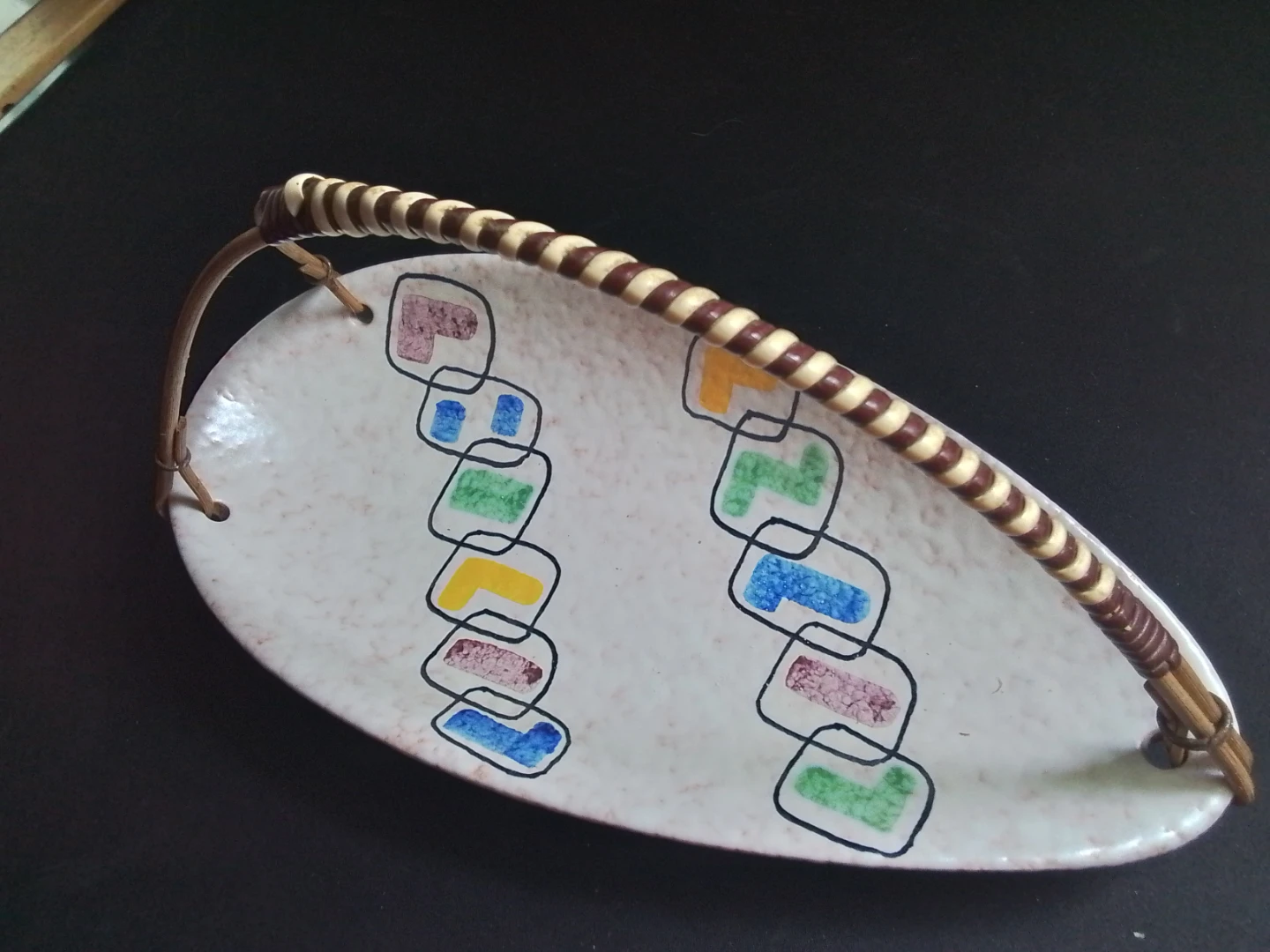 Steuler Keramik MCM "Picasso" Style Ceramic Basket - photo 2