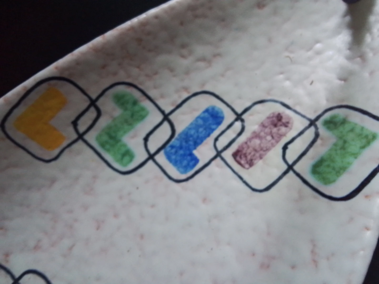 Steuler Keramik MCM "Picasso" Style Ceramic Basket - photo 4