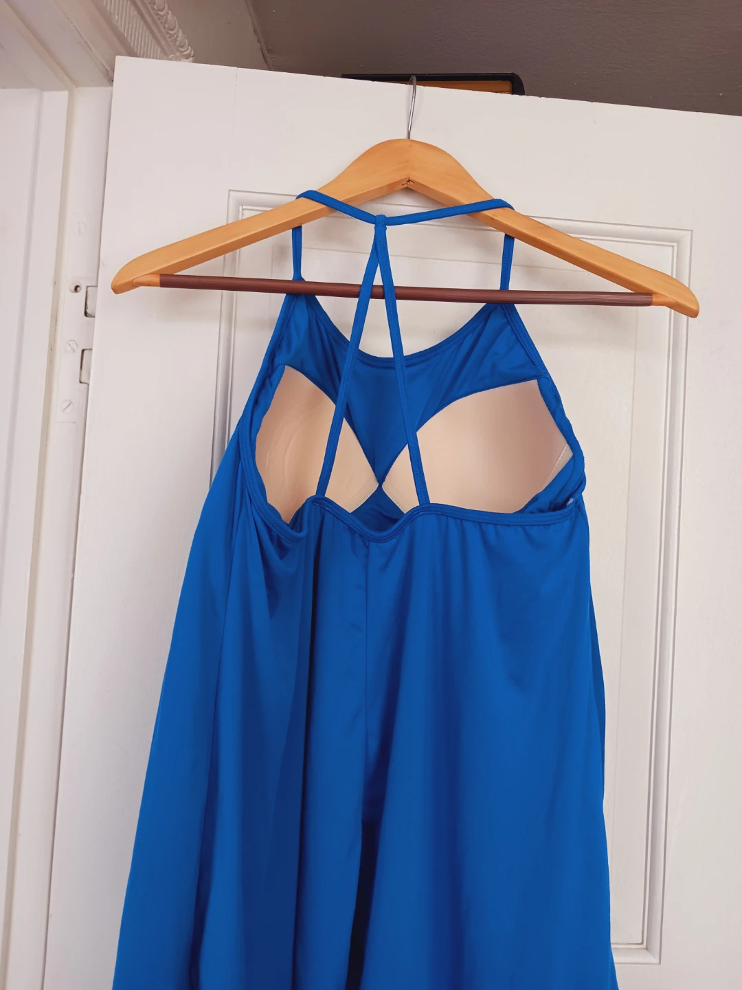 Blue Tank Top with Built-in Bra. Size L. - photo 4