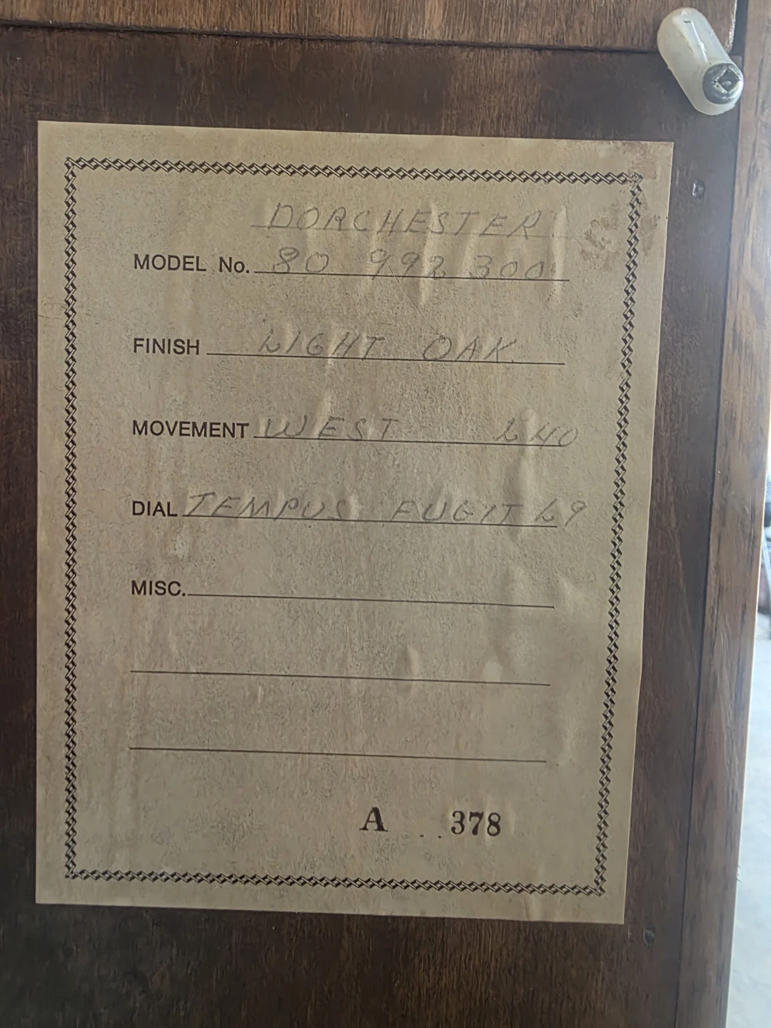 Hentschel's Dorchester Grandfather Clock - photo 5