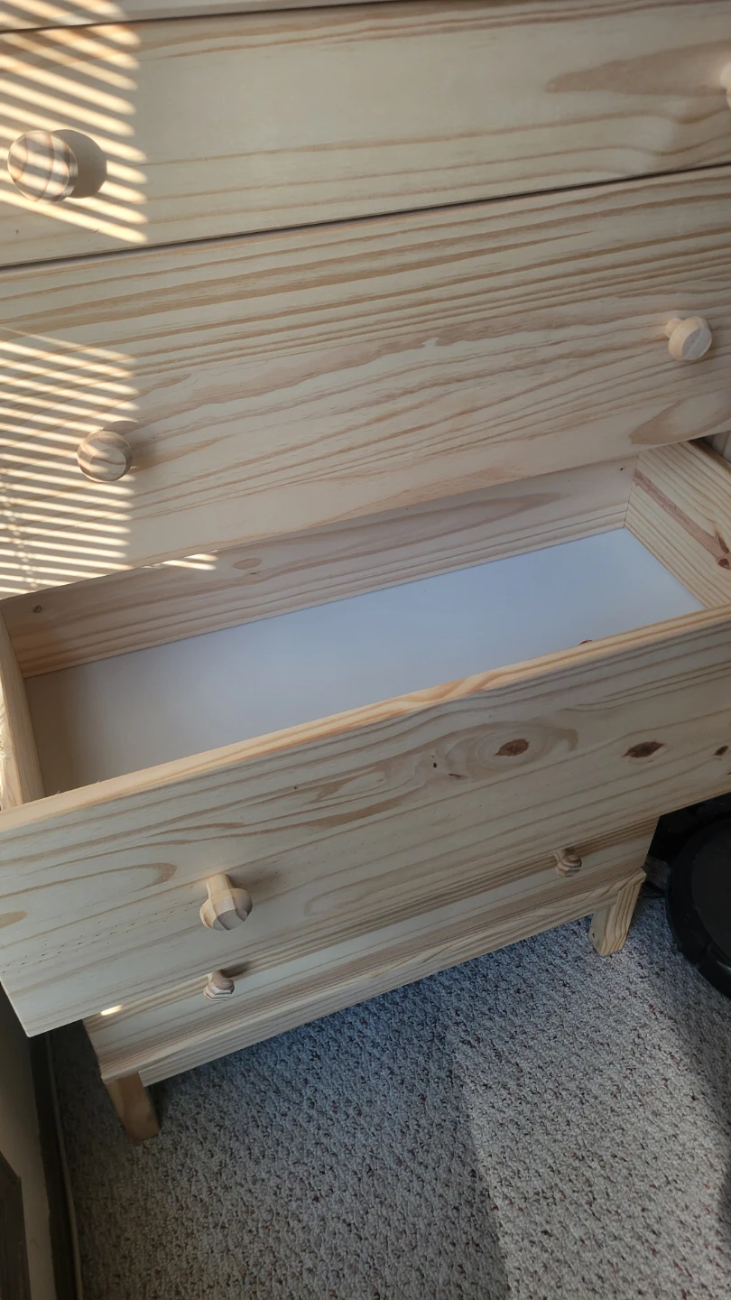 Solid Pine 5-Drawer Dresser - photo 2