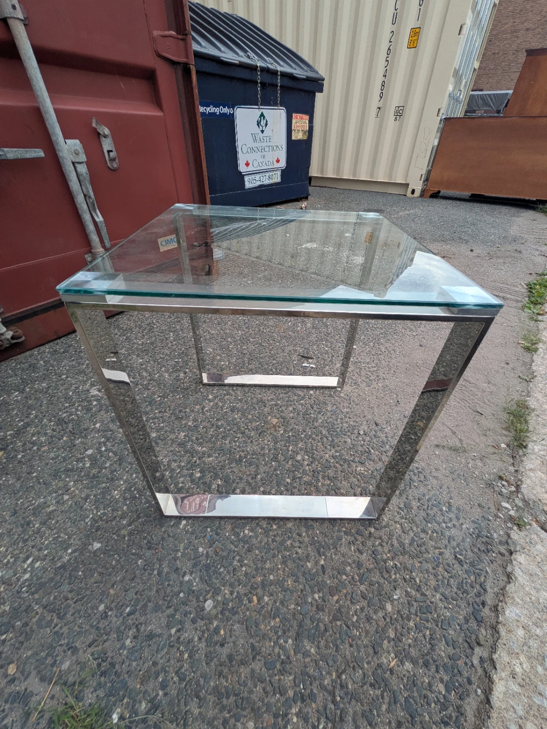 Glass Side Table 2x