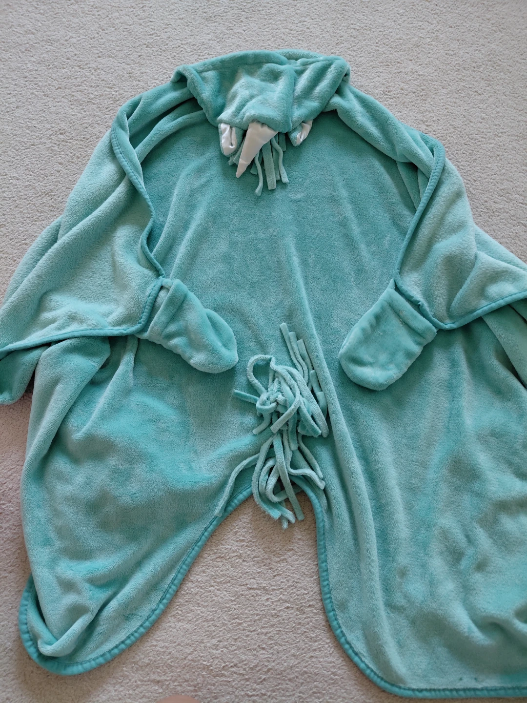Teal Unicorn Hooded Blanket with Sleeves - photo 3