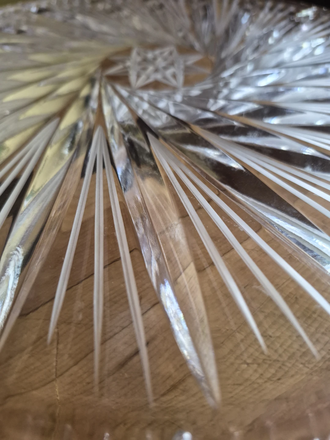 Glass Serving Platter with Starburst Design - photo 5