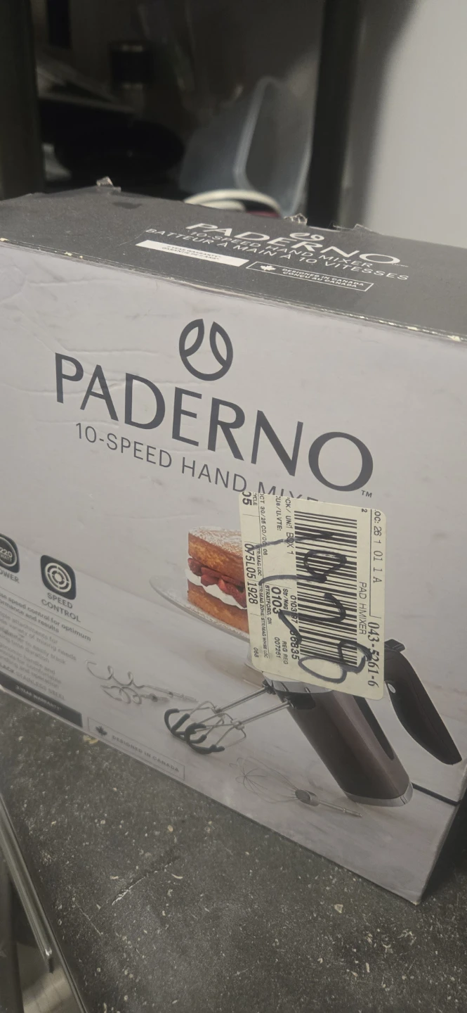 Paderno 10-Speed Hand Mixer