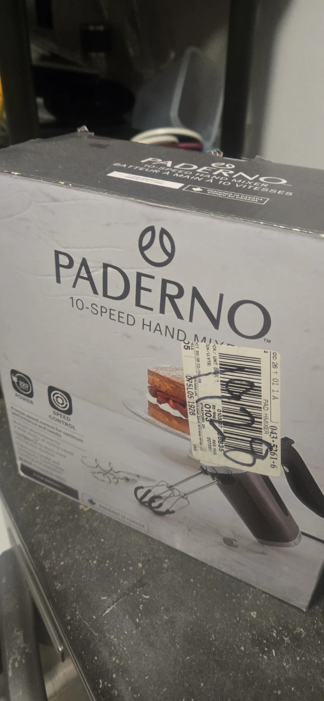 Paderno 10-Speed Hand Mixer - photo 2