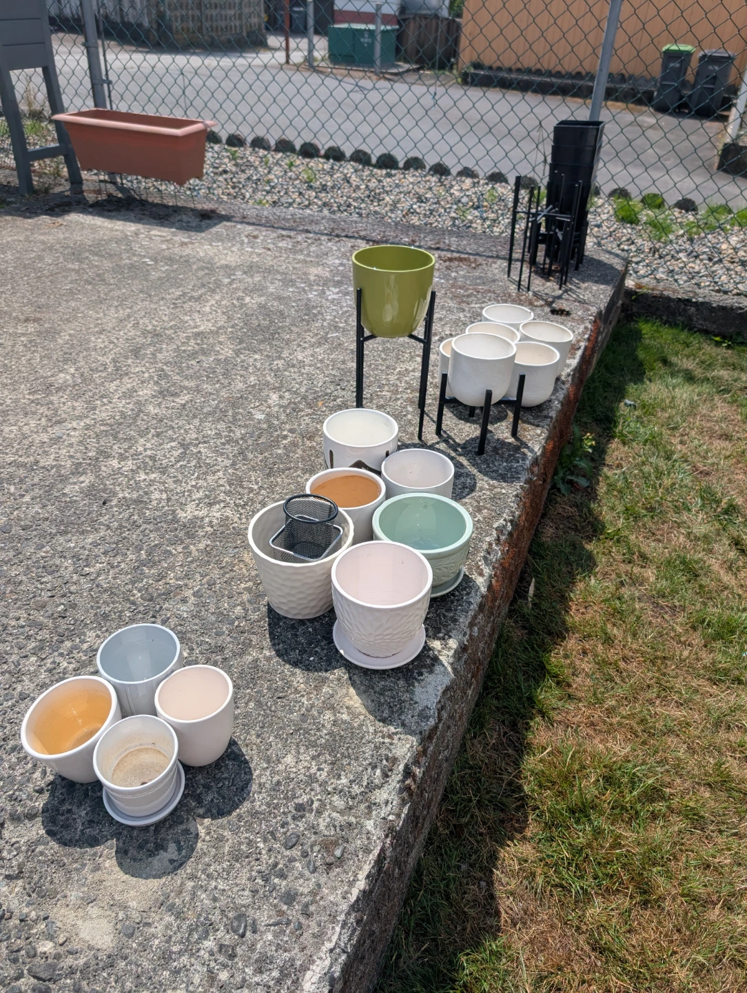 Assorted Planters and Stands