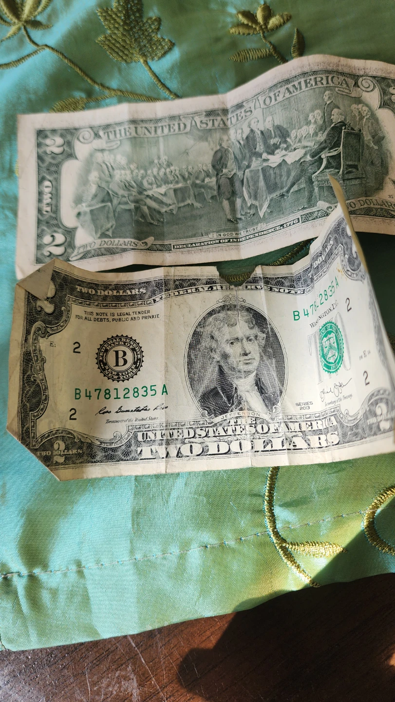 Two Dollar Bills - United States Currency - photo 2
