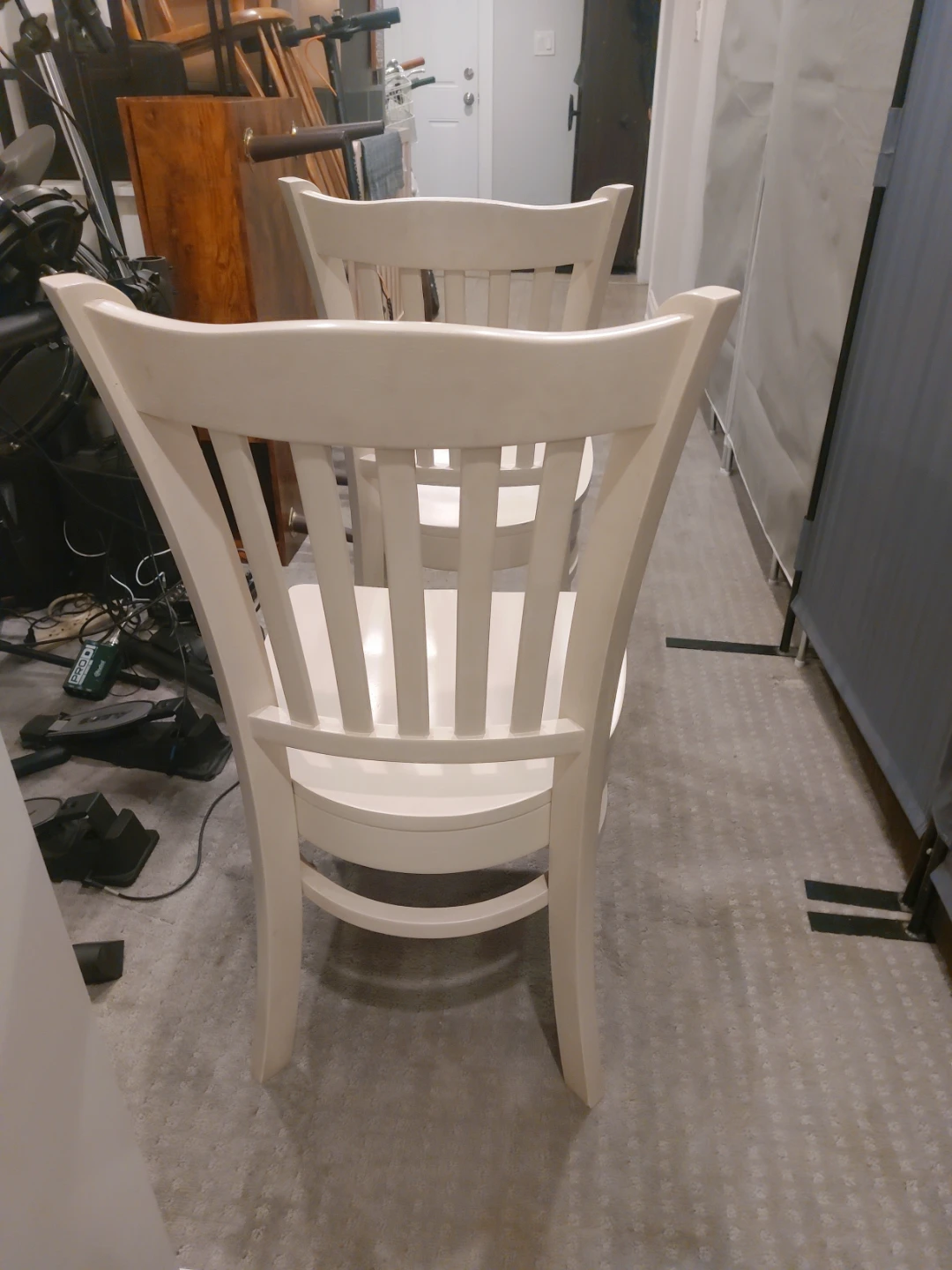 Set of 2 White Dining Chairs - photo 4