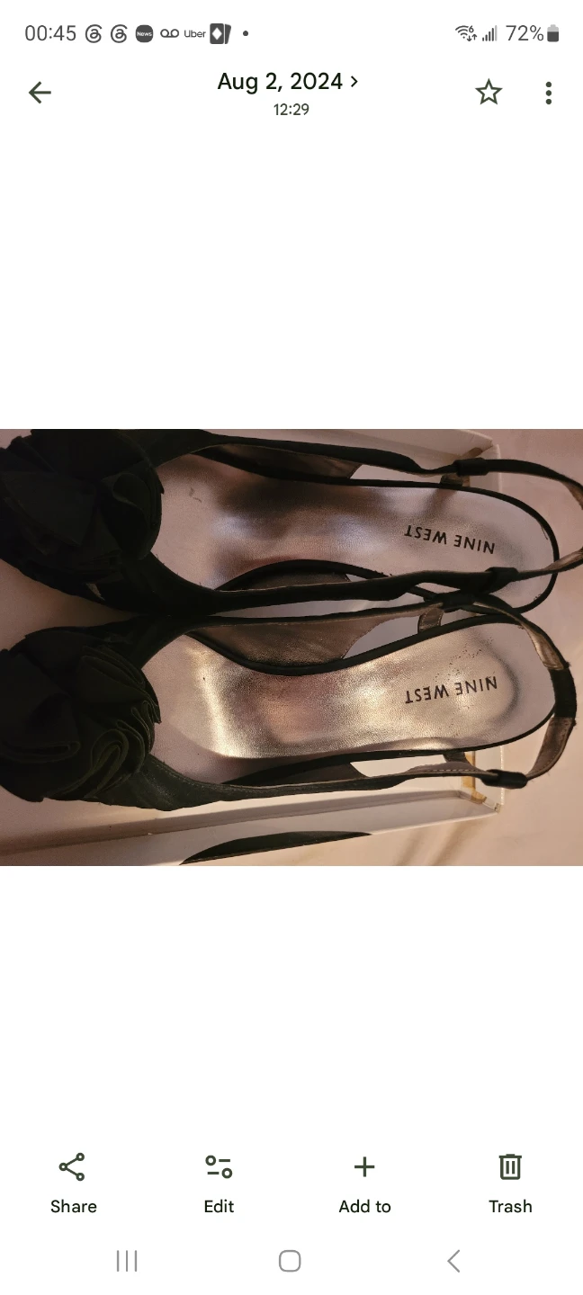 Nine West "Able" Platform Slingback Pumps - Black - photo 4