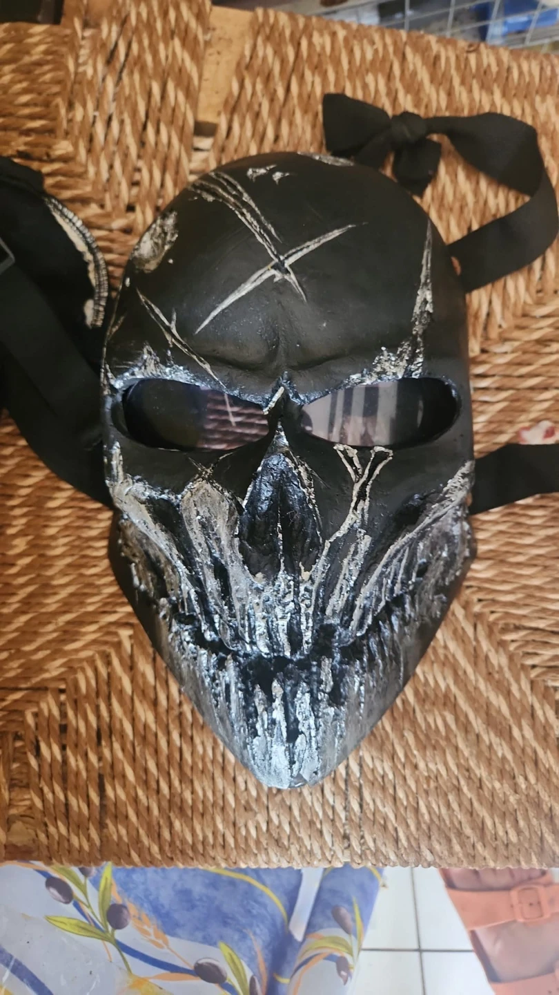 Paintball Skull Mask with Straps