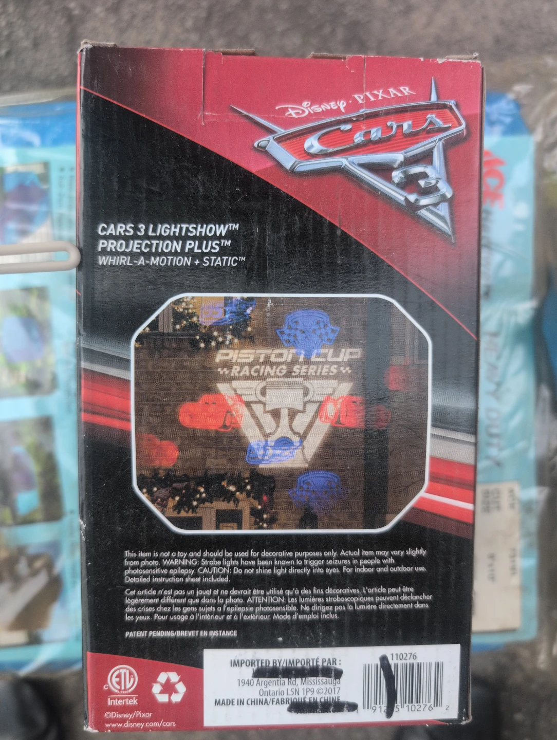 Disney Pixar Cars 3 Lightshow Projection Plus