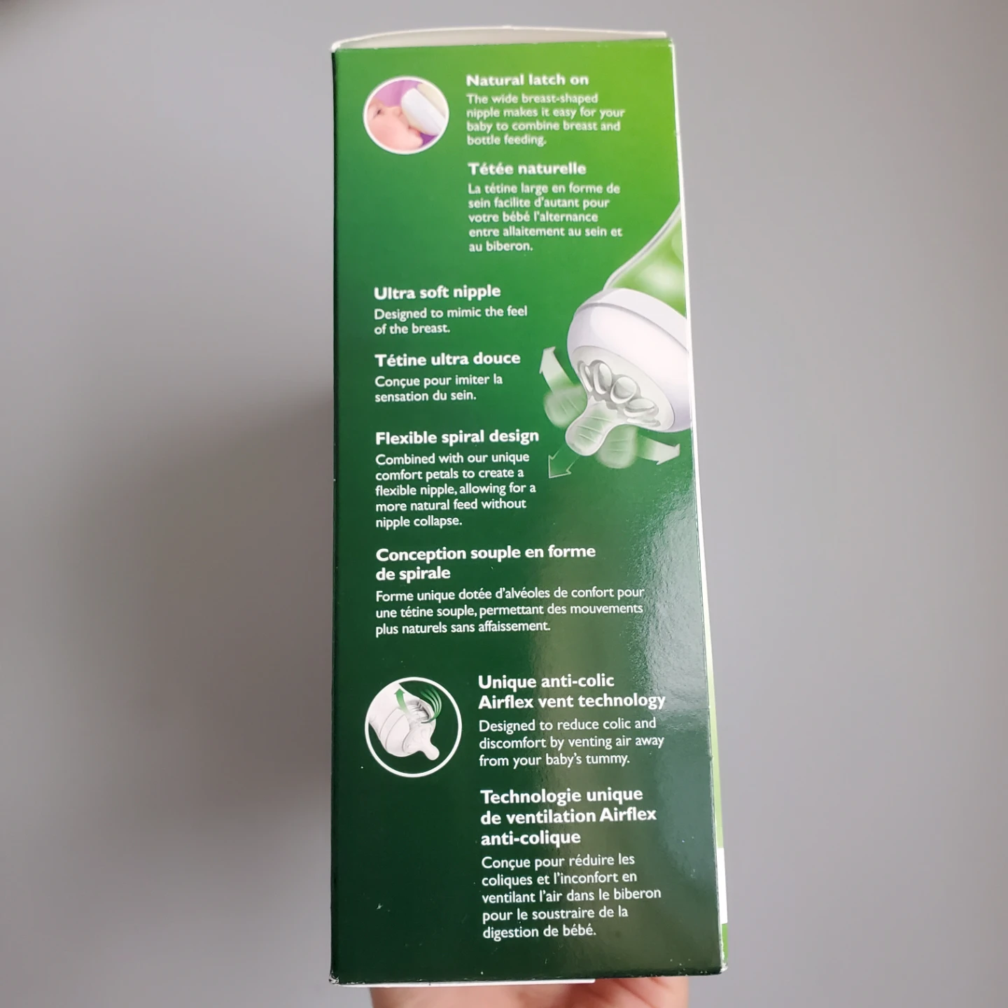 NEW Philips Avent Natural Glass Baby Bottles - 3 Pack - photo 2