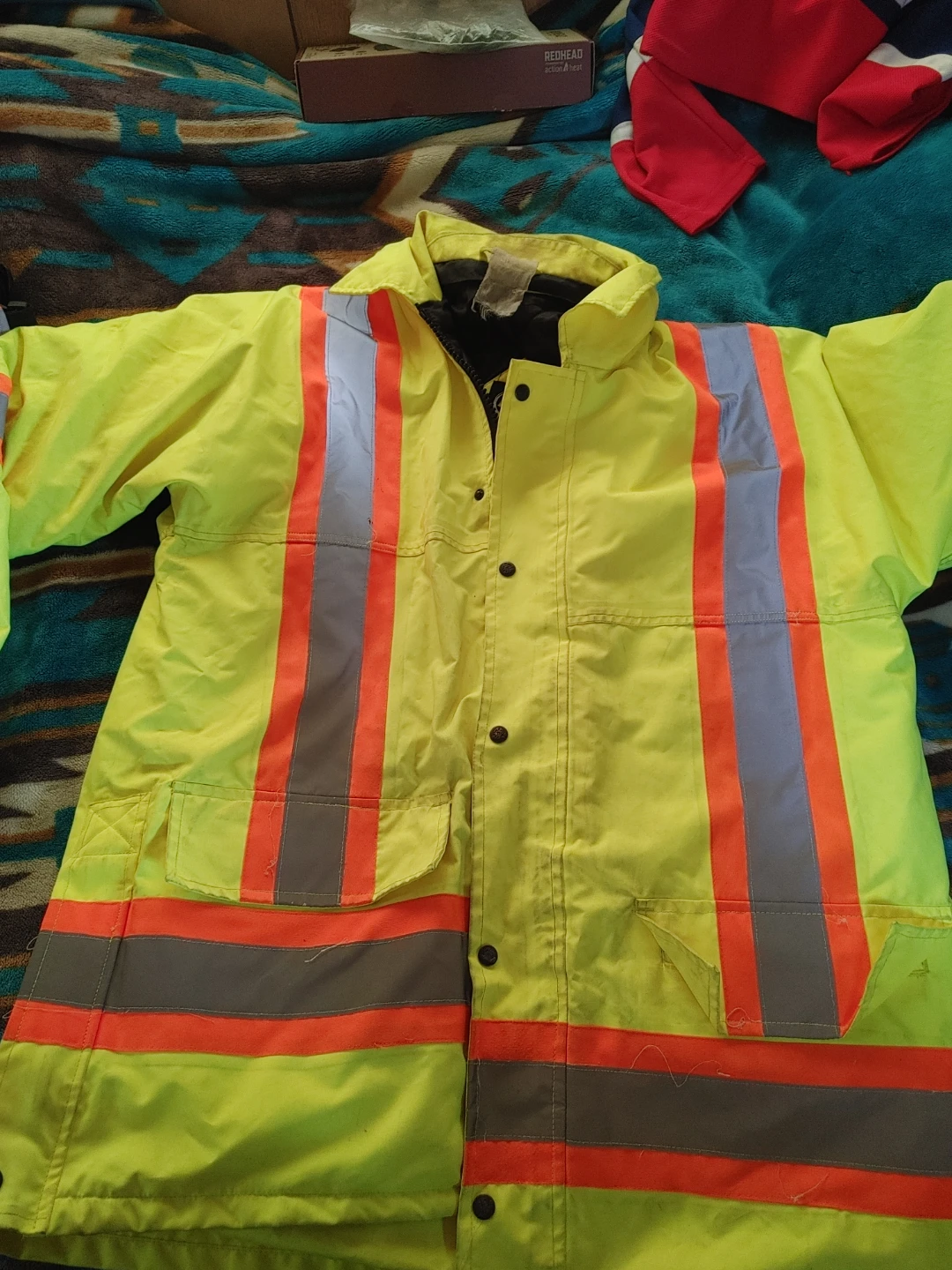 Yellow High-Visibility Safety Jacket and Bib Pants - photo 2