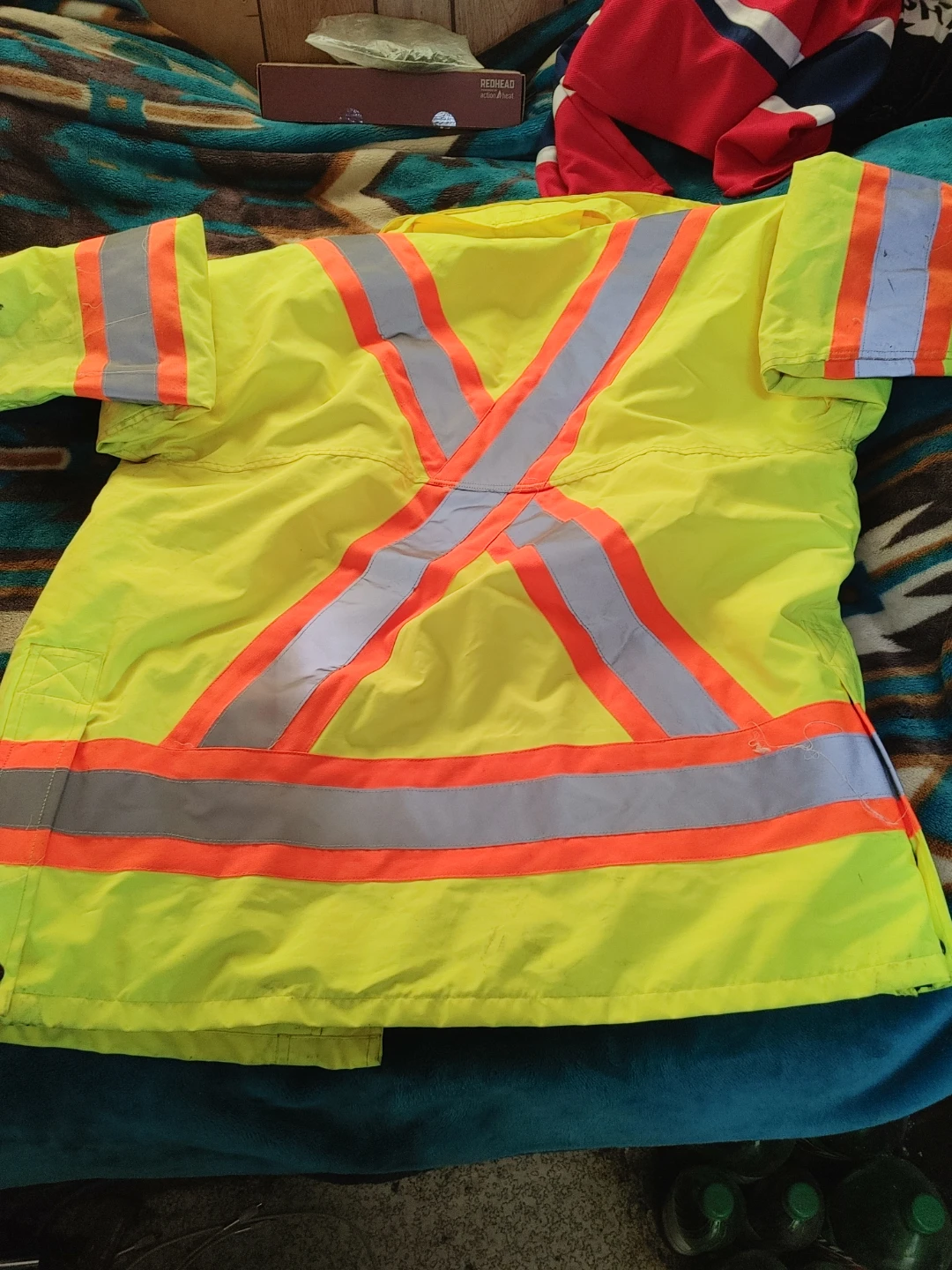 Yellow High-Visibility Safety Jacket and Bib Pants - photo 3
