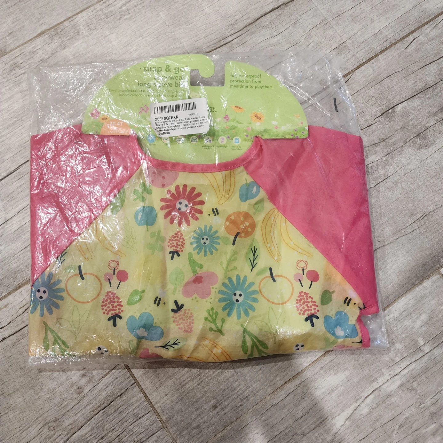 Green Sprouts Snap & Go Long Sleeve Bib - photo 3