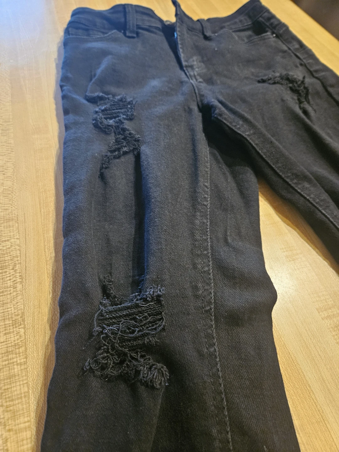 Wax Jean Black Distressed Skinny Jeans - photo 2