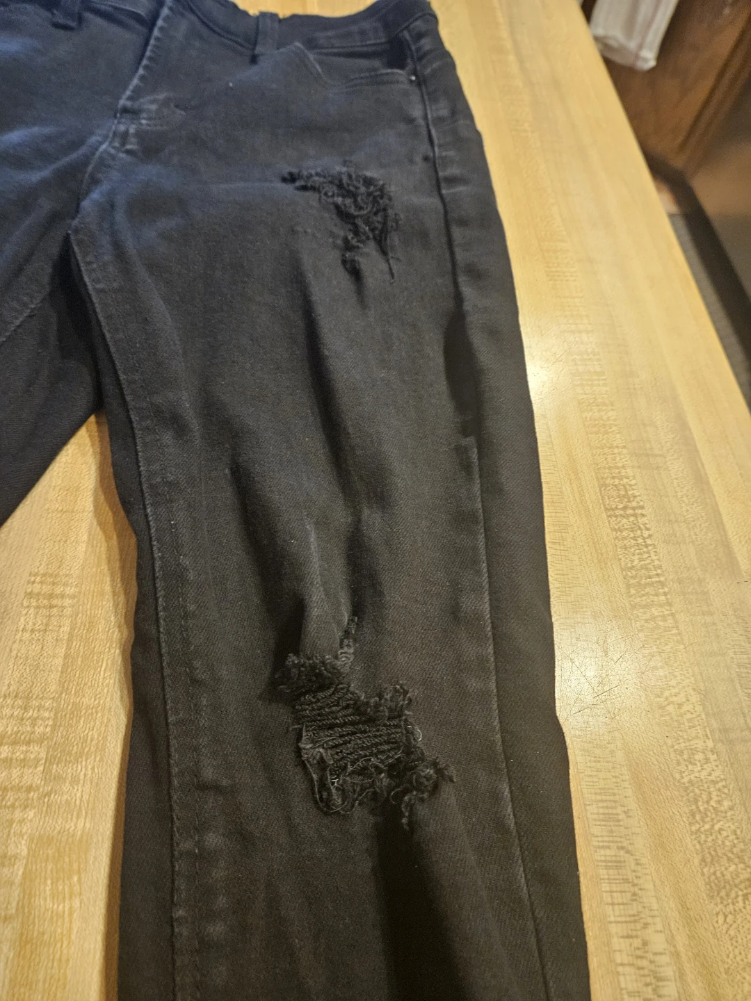 Wax Jean Black Distressed Skinny Jeans - photo 3