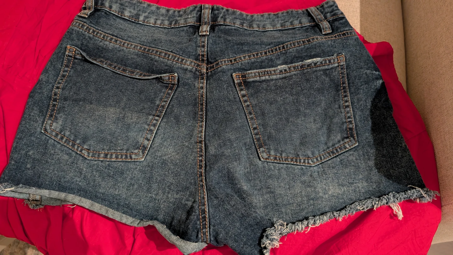 High rise  Denim Shorts Distressed - photo 5
