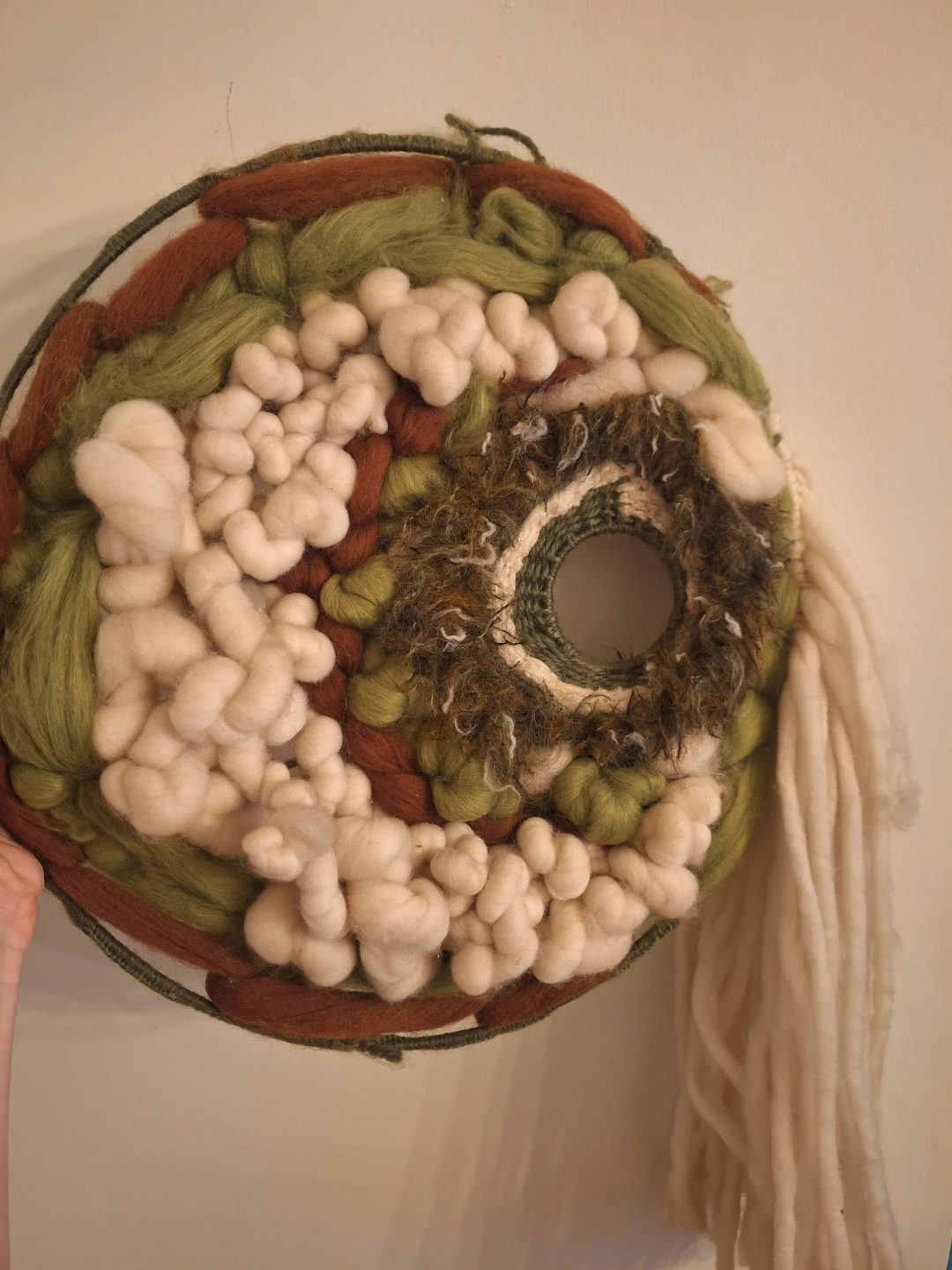 Circular Woven Wall Hanging Art - photo 2
