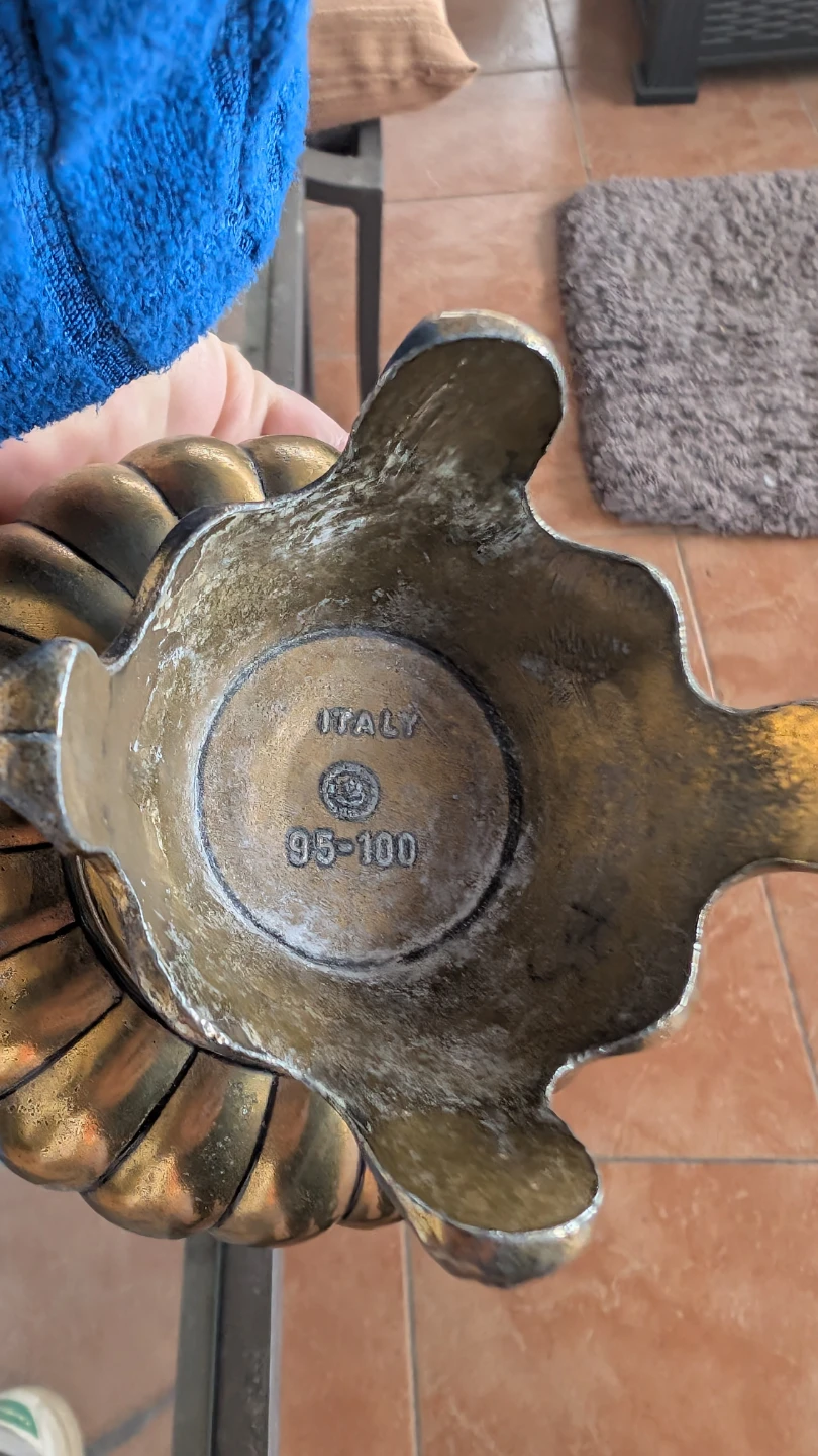 Decorative Brass Vase from Italy - photo 2