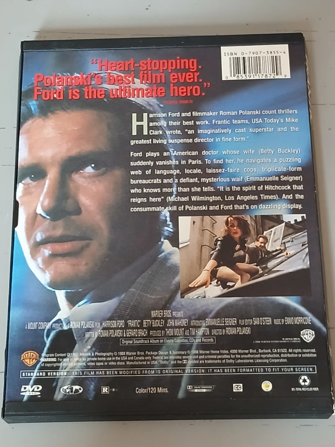 Frantic DVD starring Harrison Ford - photo 3