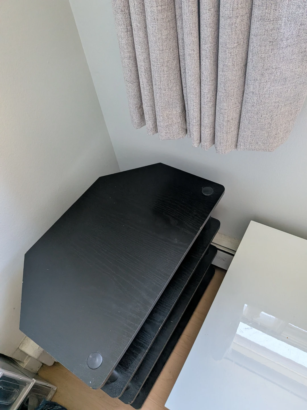 Black 3-Tier TV  Stand