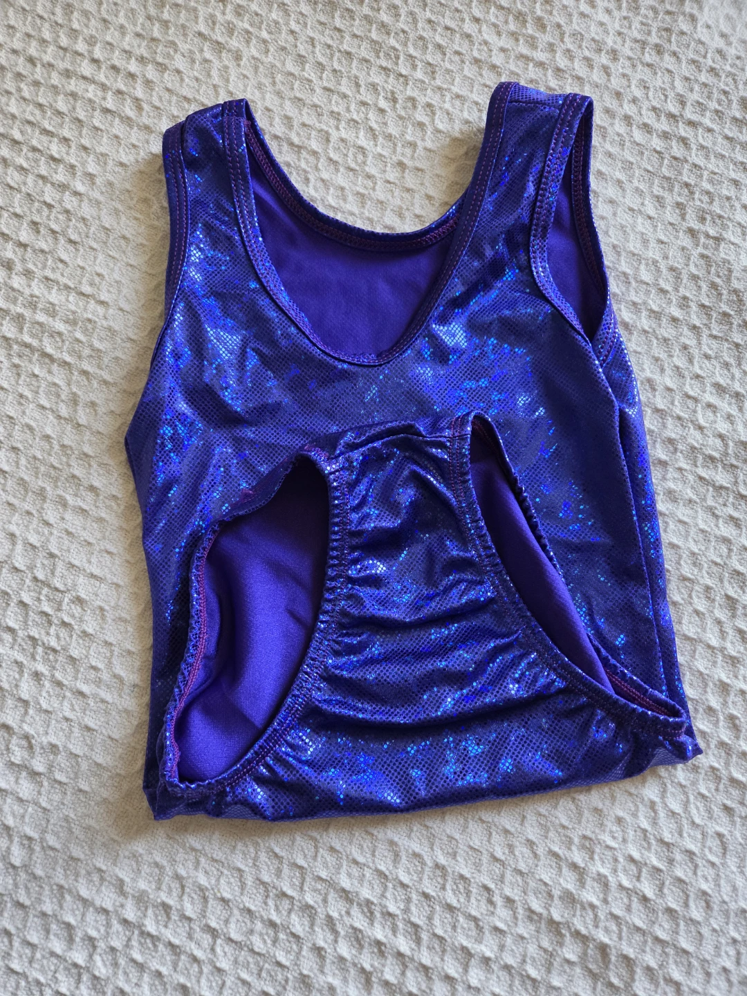 Girls Size 6 Youth Blue Twinkle Gymnastics/Dance Leotard - photo 4