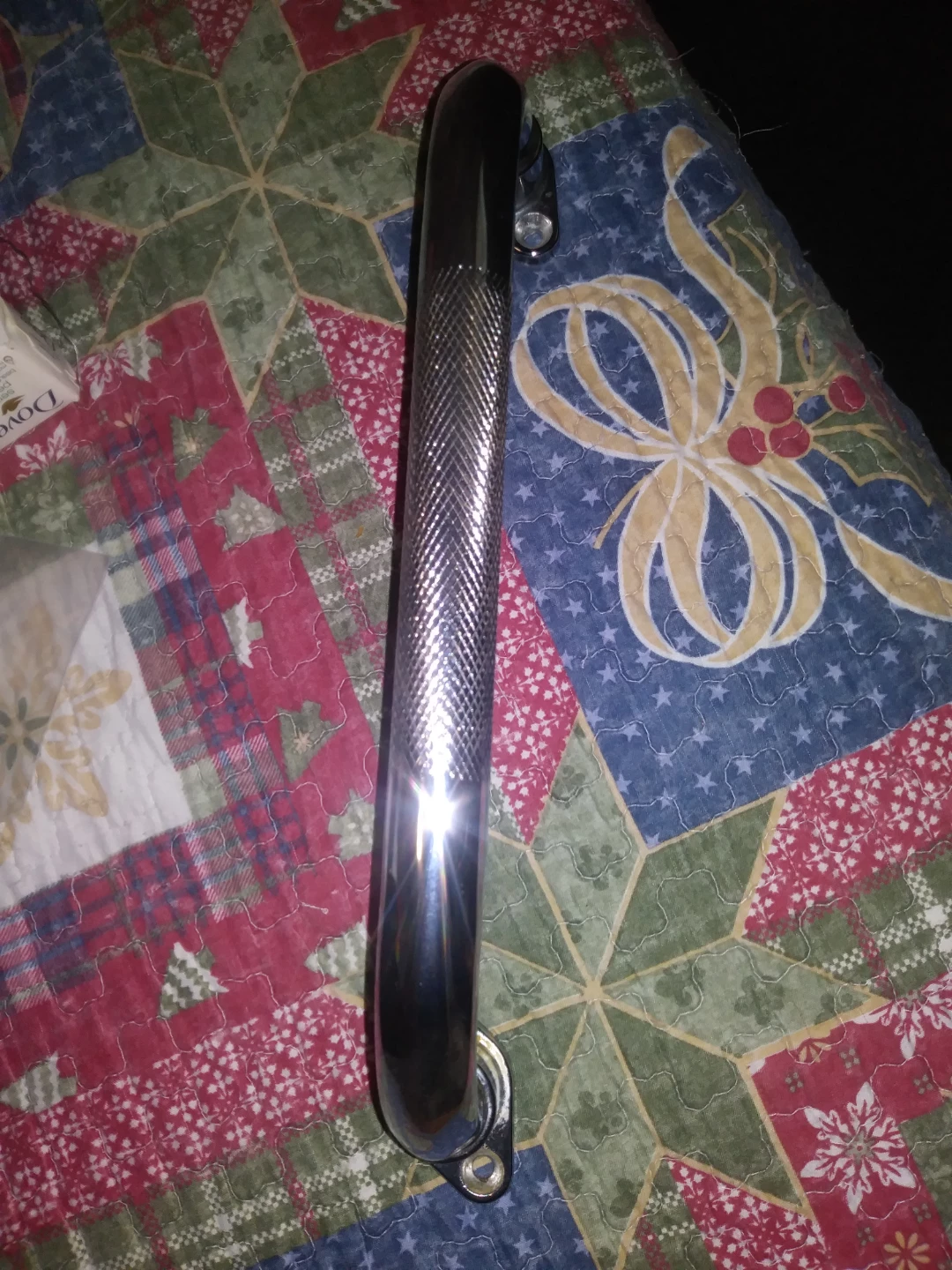 New no hardwareChrome Textured Grab Bar