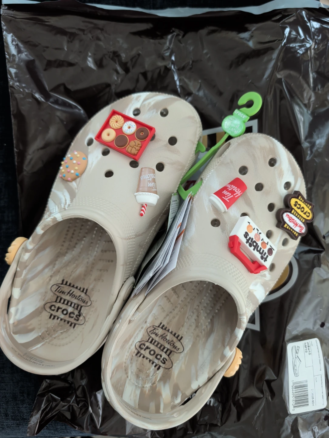 Tim Hortons x Crocs Clogs with Jibbitz