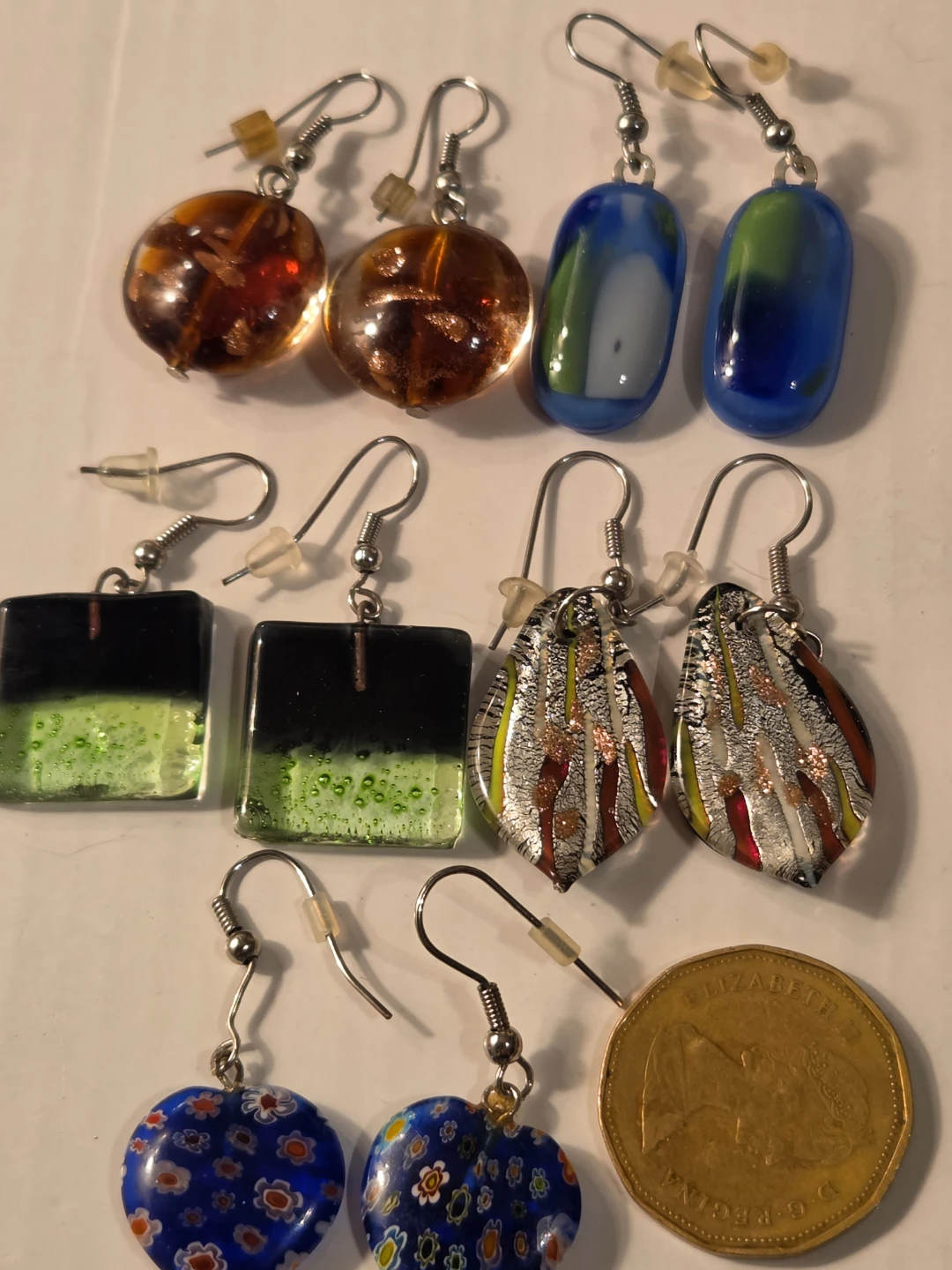 Assorted Glass Earrings mille fiori - photo 3