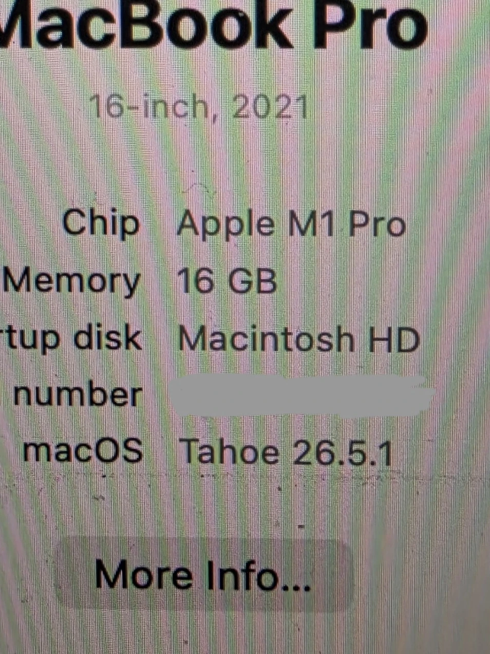 MacBook Pro 16" (2021) — M1 Pro, 16GB/512GB - photo 3