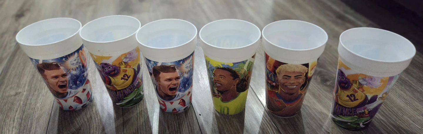 McDonald's FC (Barcelona) FIFA Cups - Set of 6