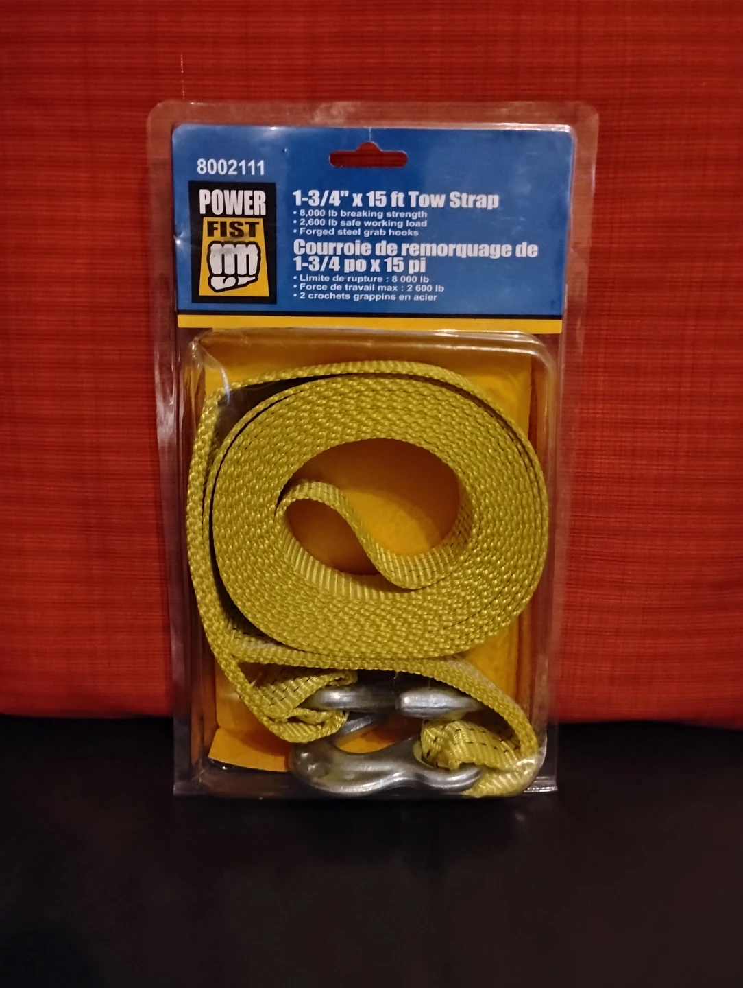Power Fist 1-3/4" x 15 ft Tow Strap