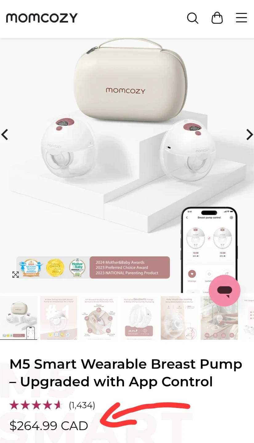 Momcozy M5 Wearable Breast Pumps - photo 4
