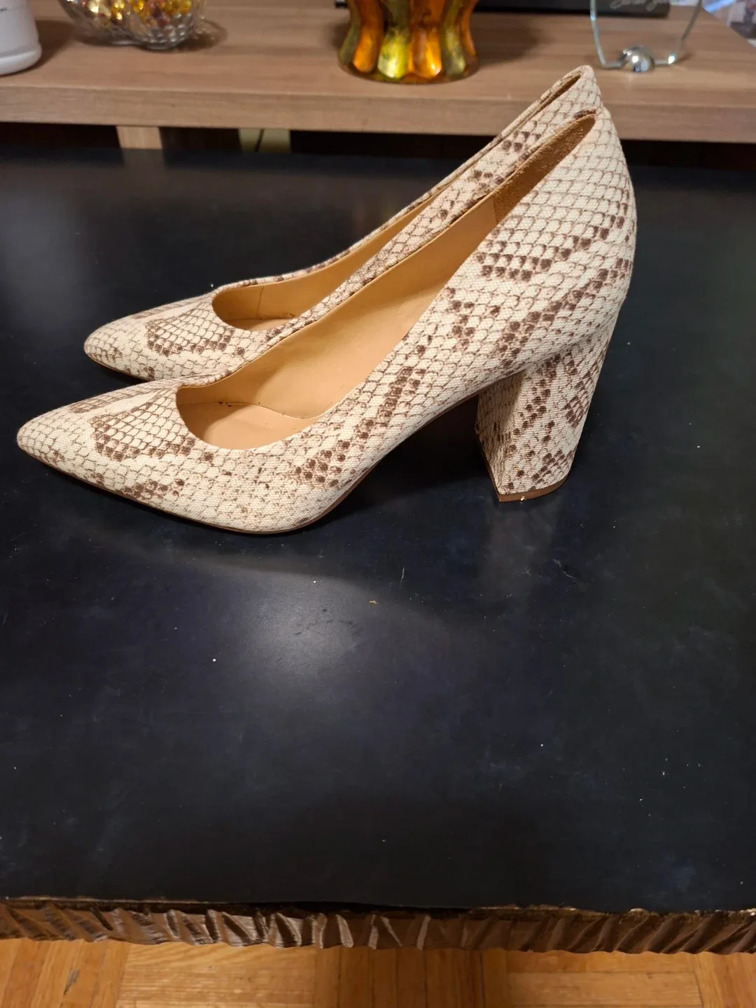 Franco Sarto Snake Print Heels - Size 7.5 - photo 2