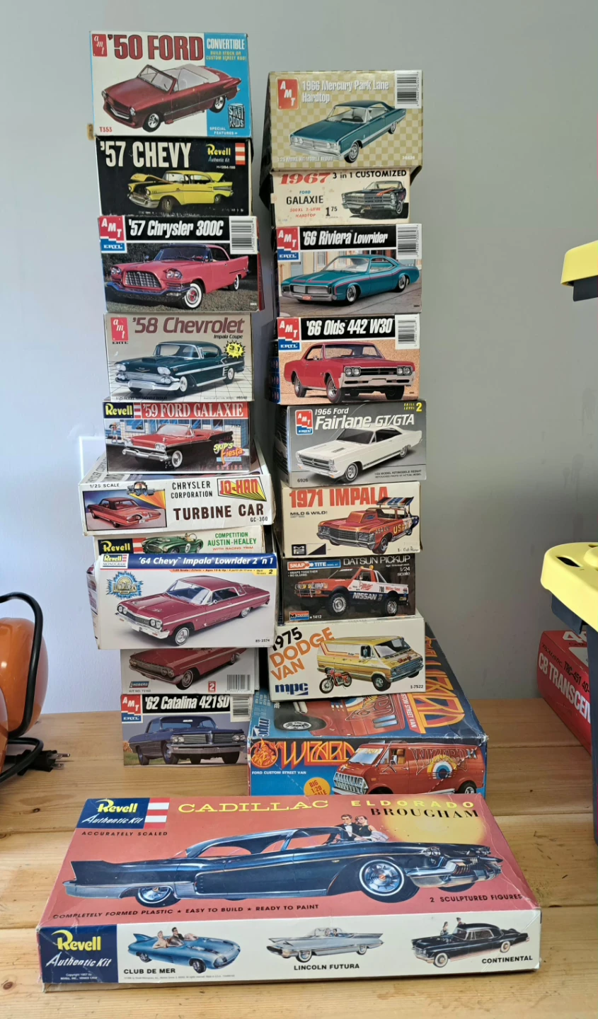 Vintage Model Kits "assembled "
