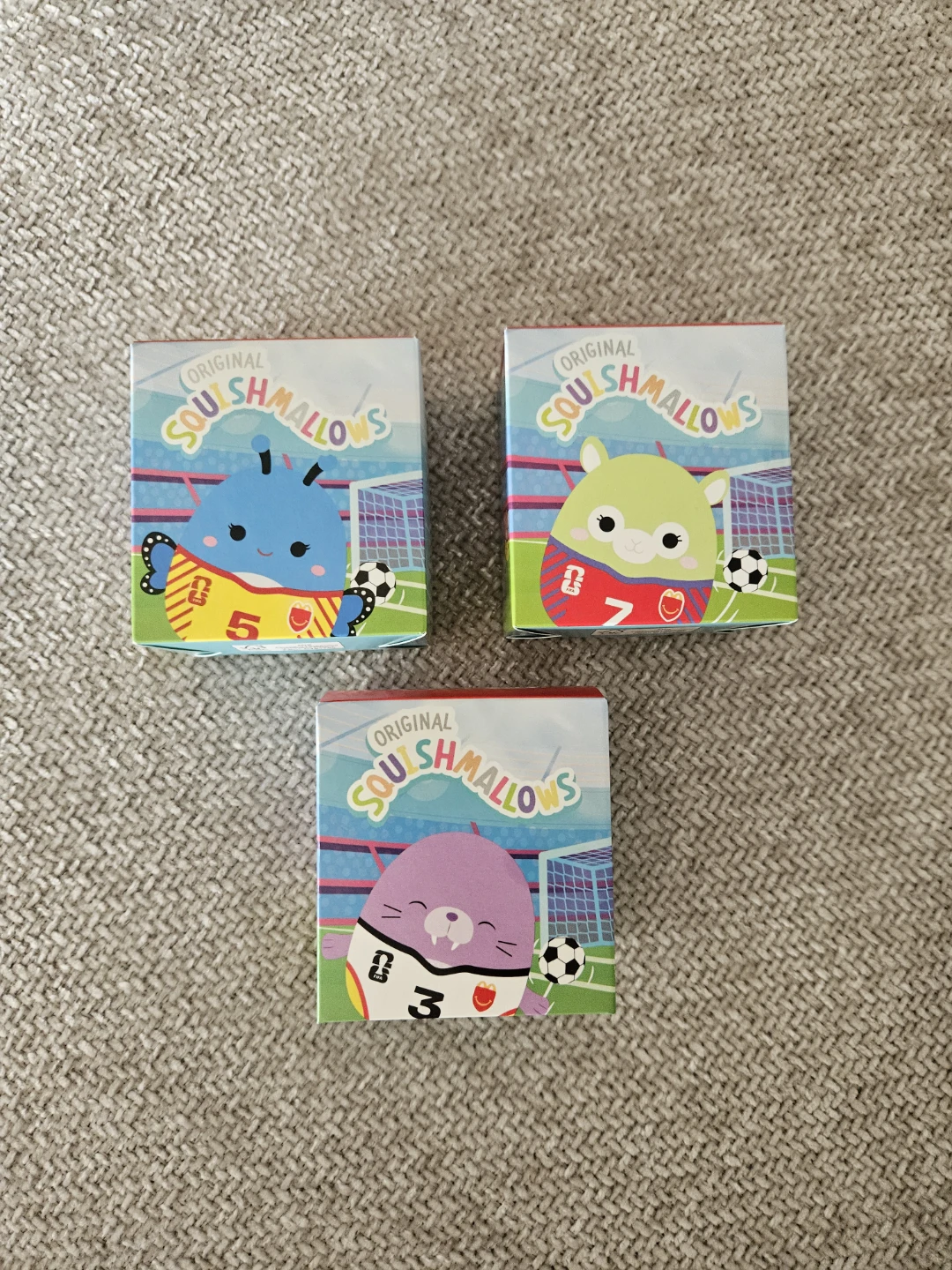 3x Squishmallow McDonalds FIFA Plush Winnie Waverly Jim