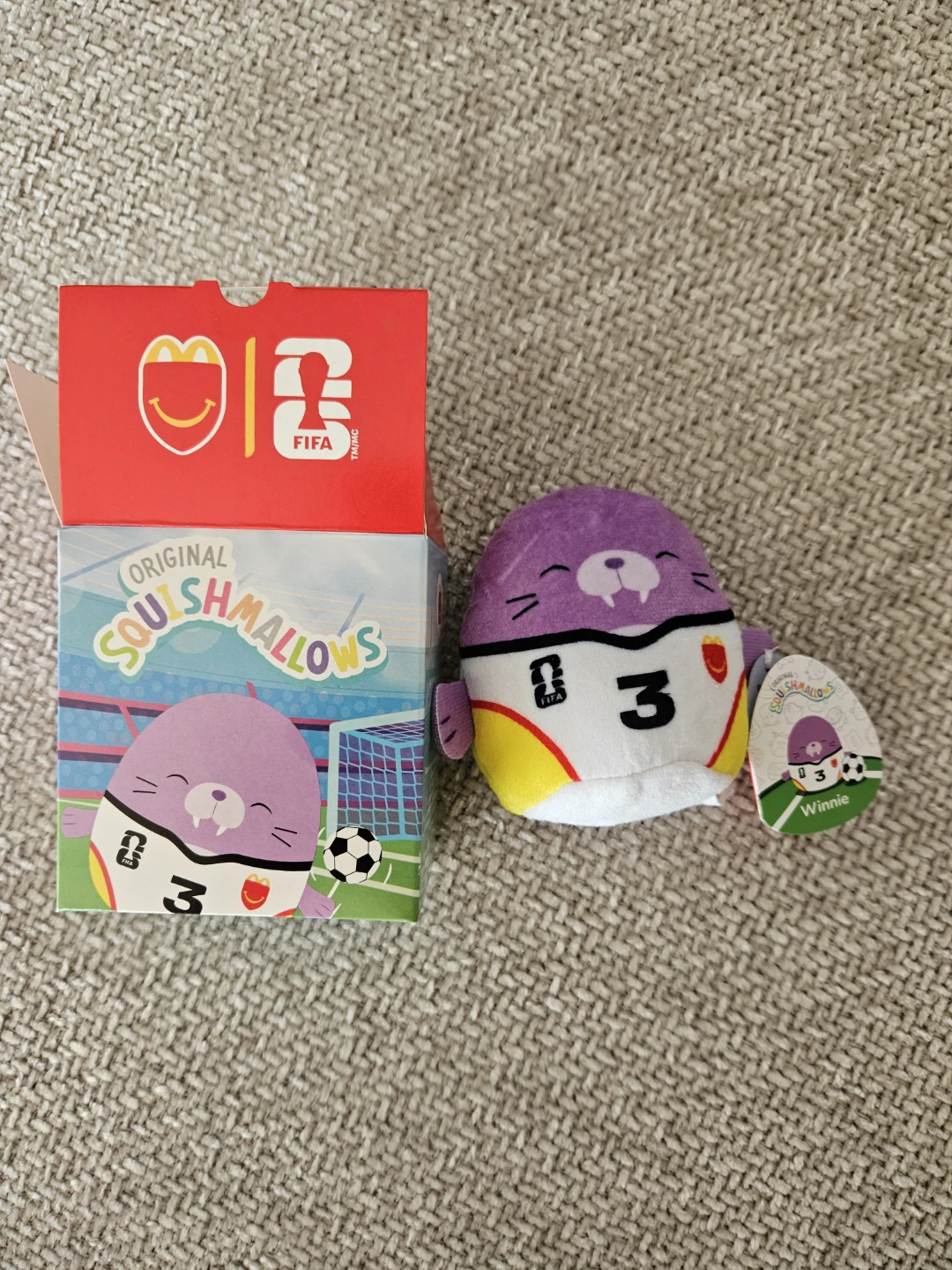 3x Squishmallow McDonalds FIFA Plush Winnie Waverly Jim - photo 2