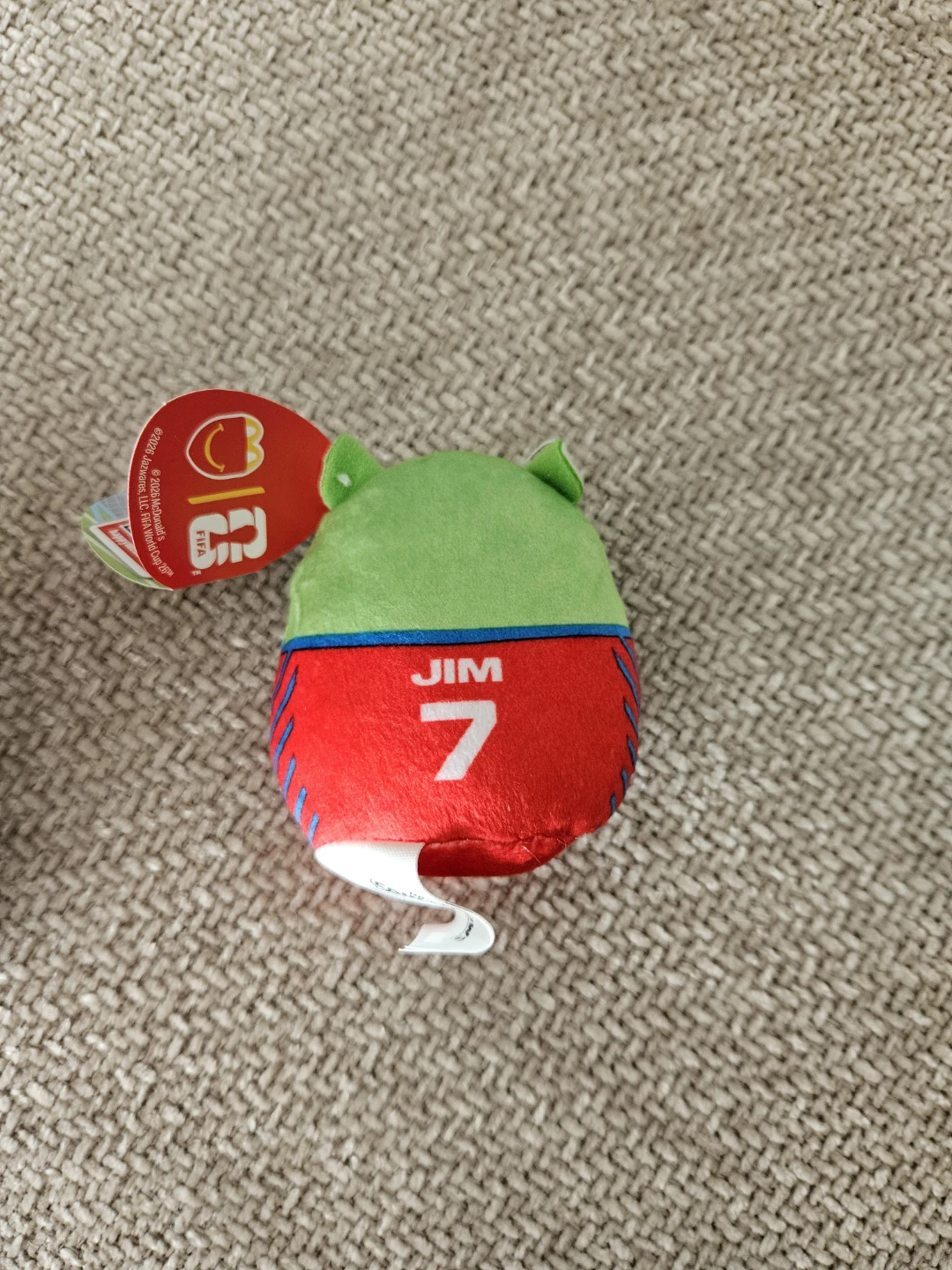 Squishmallow McDonalds FIFA Plush Toy Jim #7 - photo 2