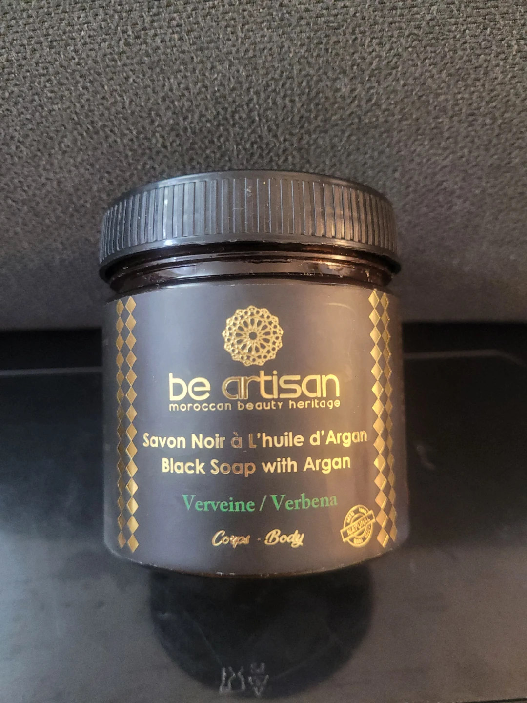 Be Artisan Black Soap with Argan Verbena - Body Soap