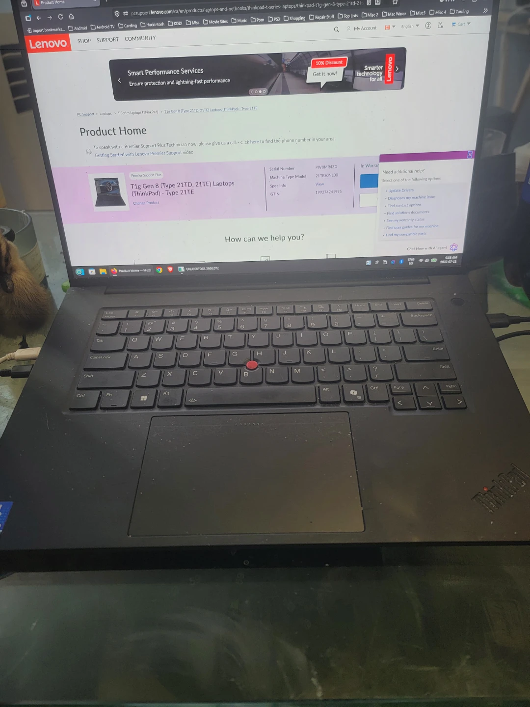 Lenovo ThinkPad T1g Gen 8 (Type 21TE) Laptop - 7500 OBO