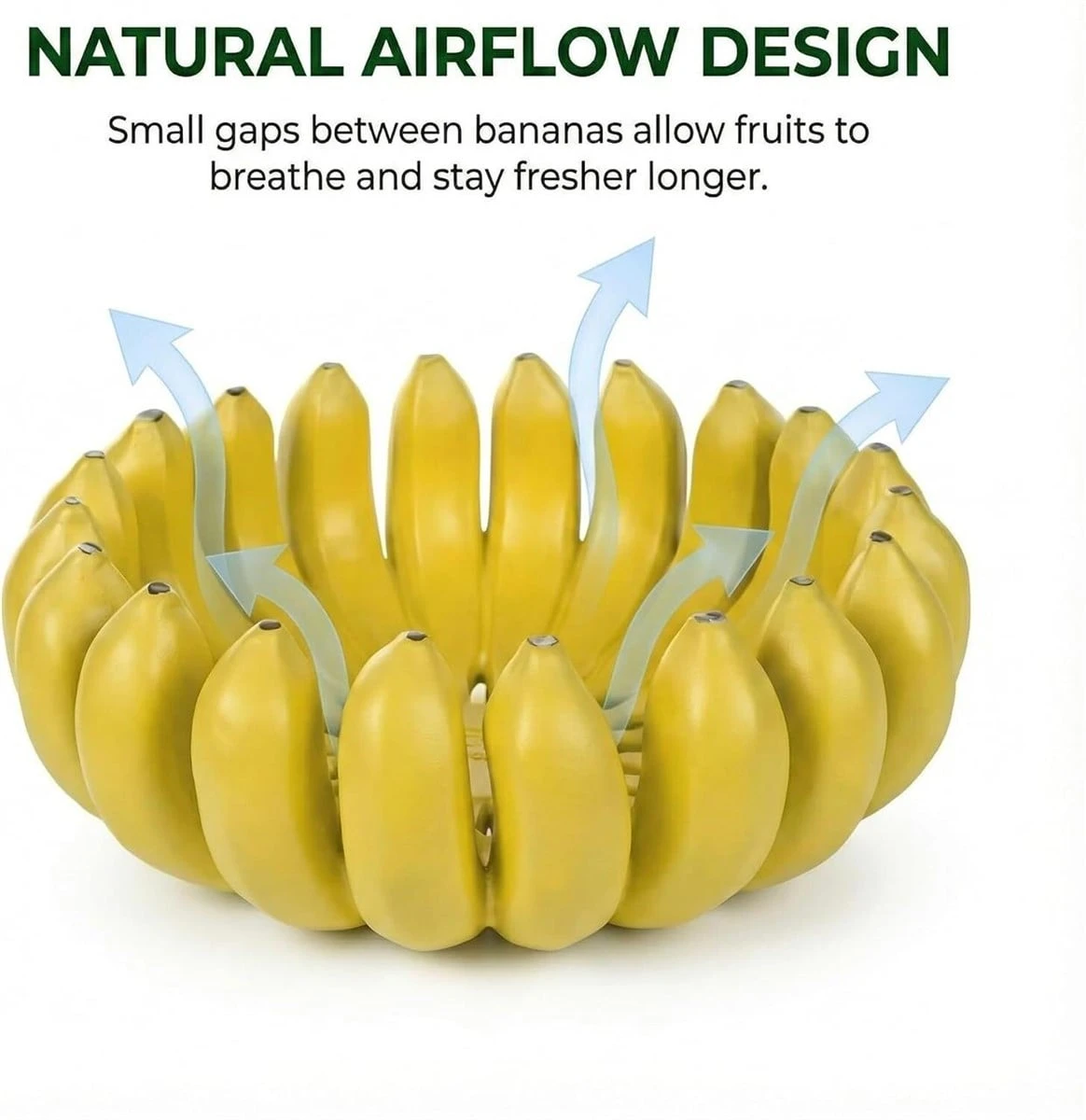 Banana Shaped Fruit Bowl - Yellow