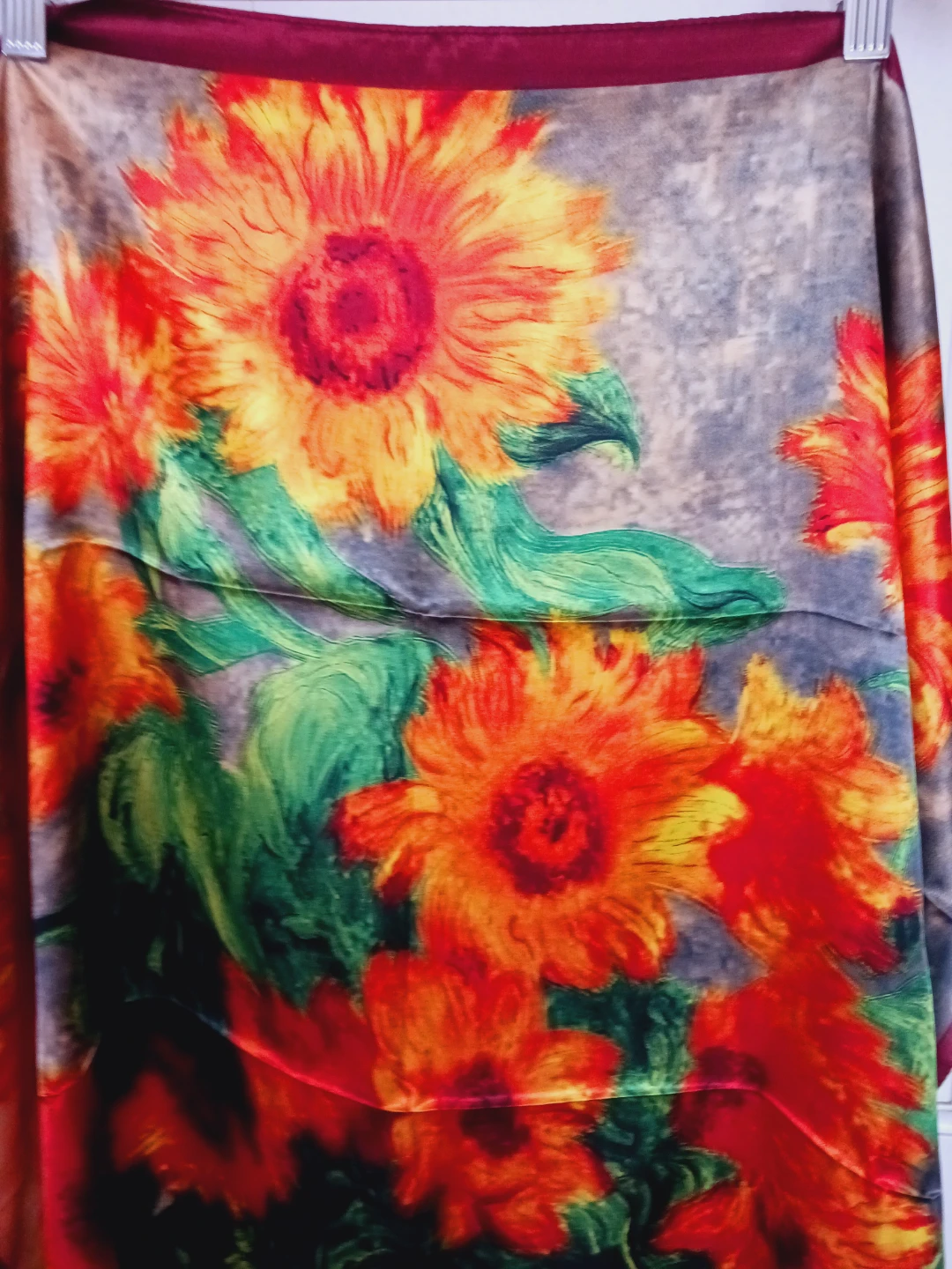 VINCENT VAN GOGH Sunflowers Silk  Scarf - photo 4