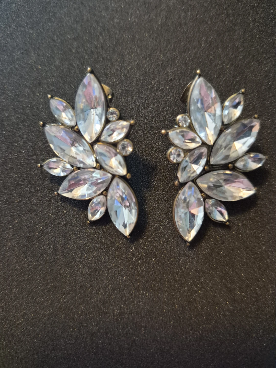 Crystal Cluster Statement Earrings