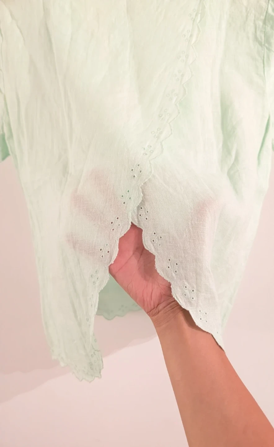 100% Linen J. Crew Mint Top - Size 0 (fits XS) - photo 3