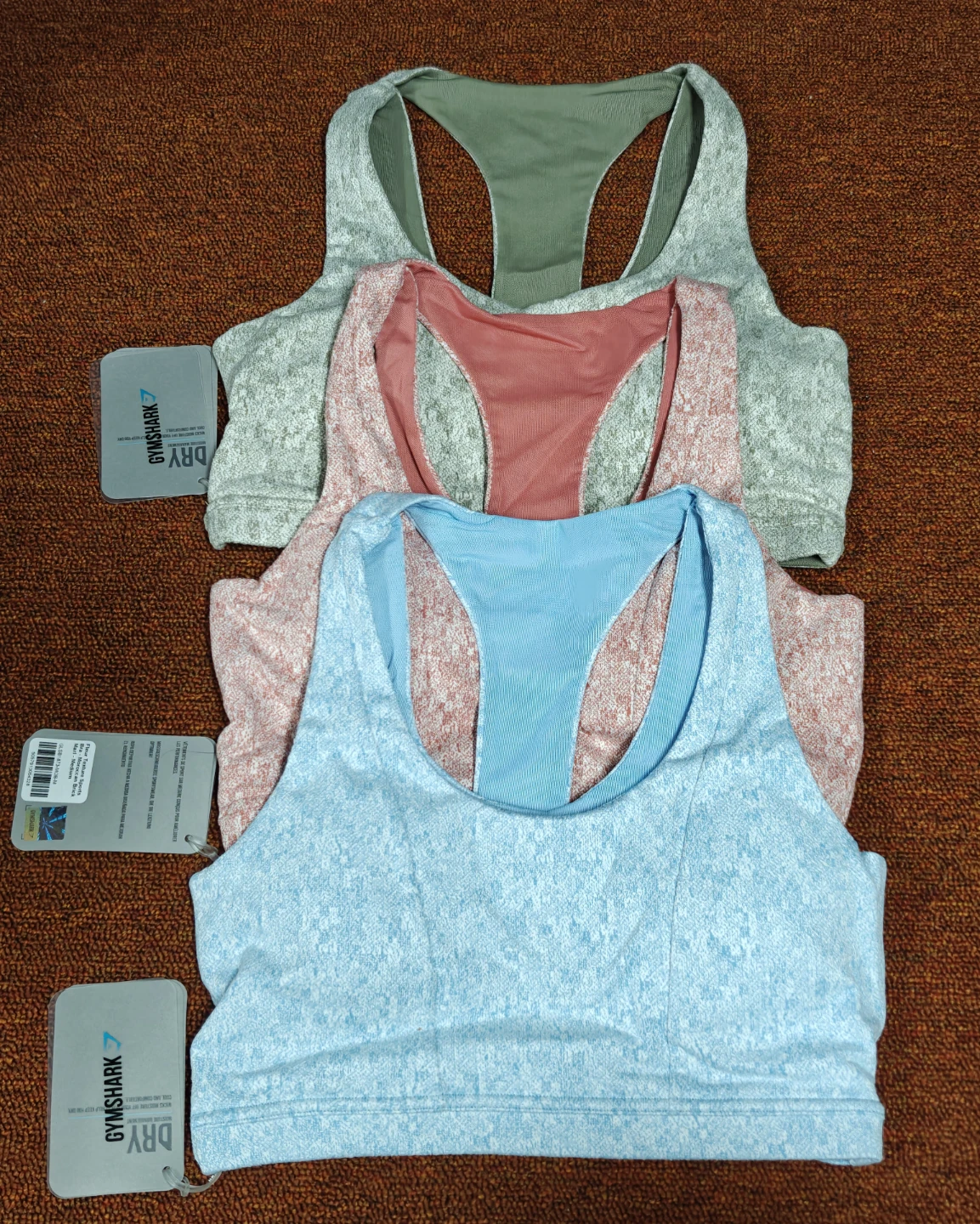 Gymshark Fleur Texture Sports Bra - Medium