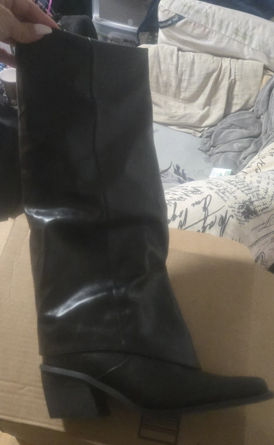 Black Knee-High Boots